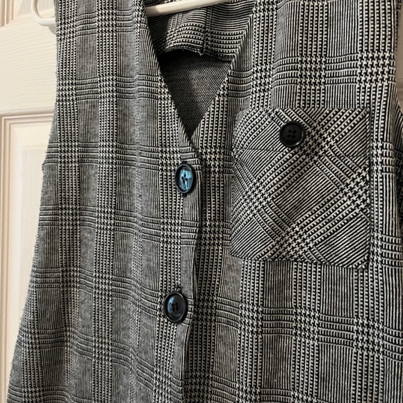 Vintage checkered tunic vest - Picture 4 of 9